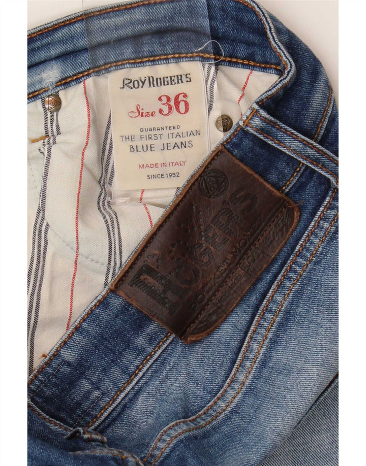 Roy Rogers Herren Slim Jeans W36 L30 Blaue Baumwolle