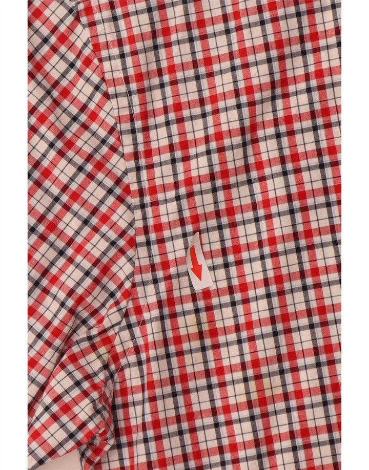Tommy Hilfiger Herren-Hemd mit individueller Passform, klein, rot kariert, Baumwolle