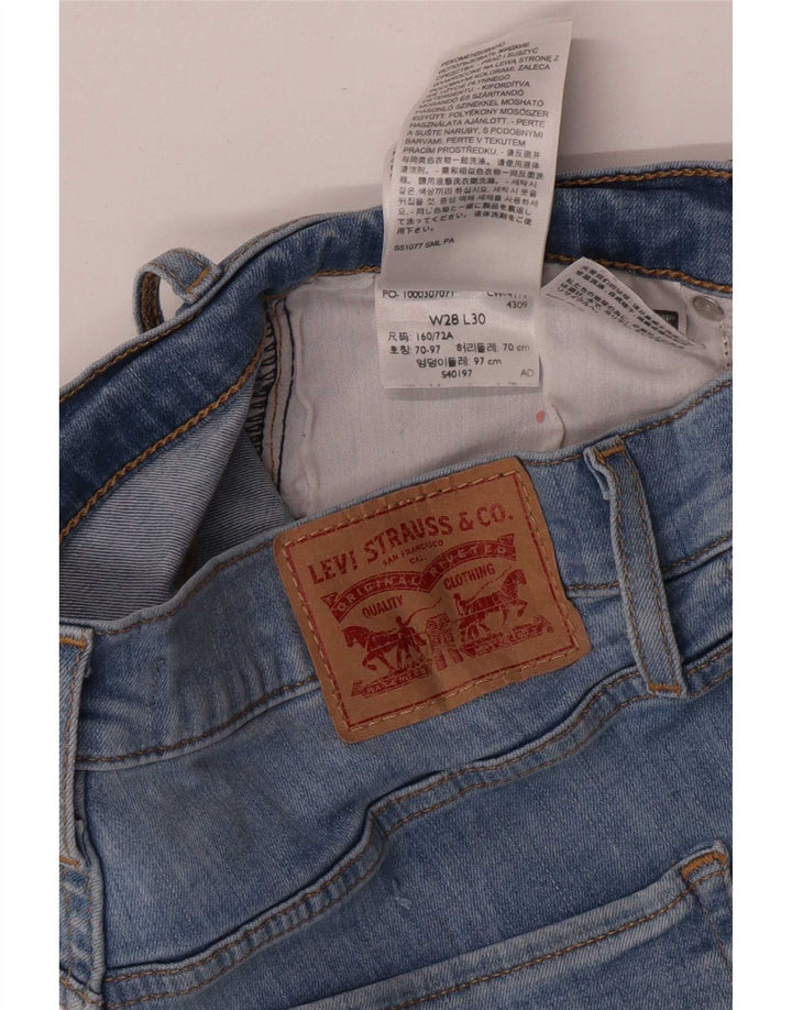 Levi's Damen Skinny Jeans W28 L27 Blaue Baumwolle