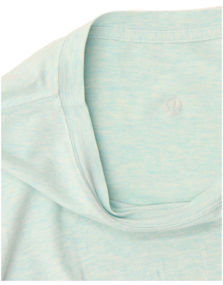 Lululemon Damen T-Shirt Top UK 16 Large Blau meliert