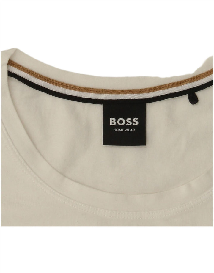 HUGO BOSS Herren Top Langarm Small Weiß