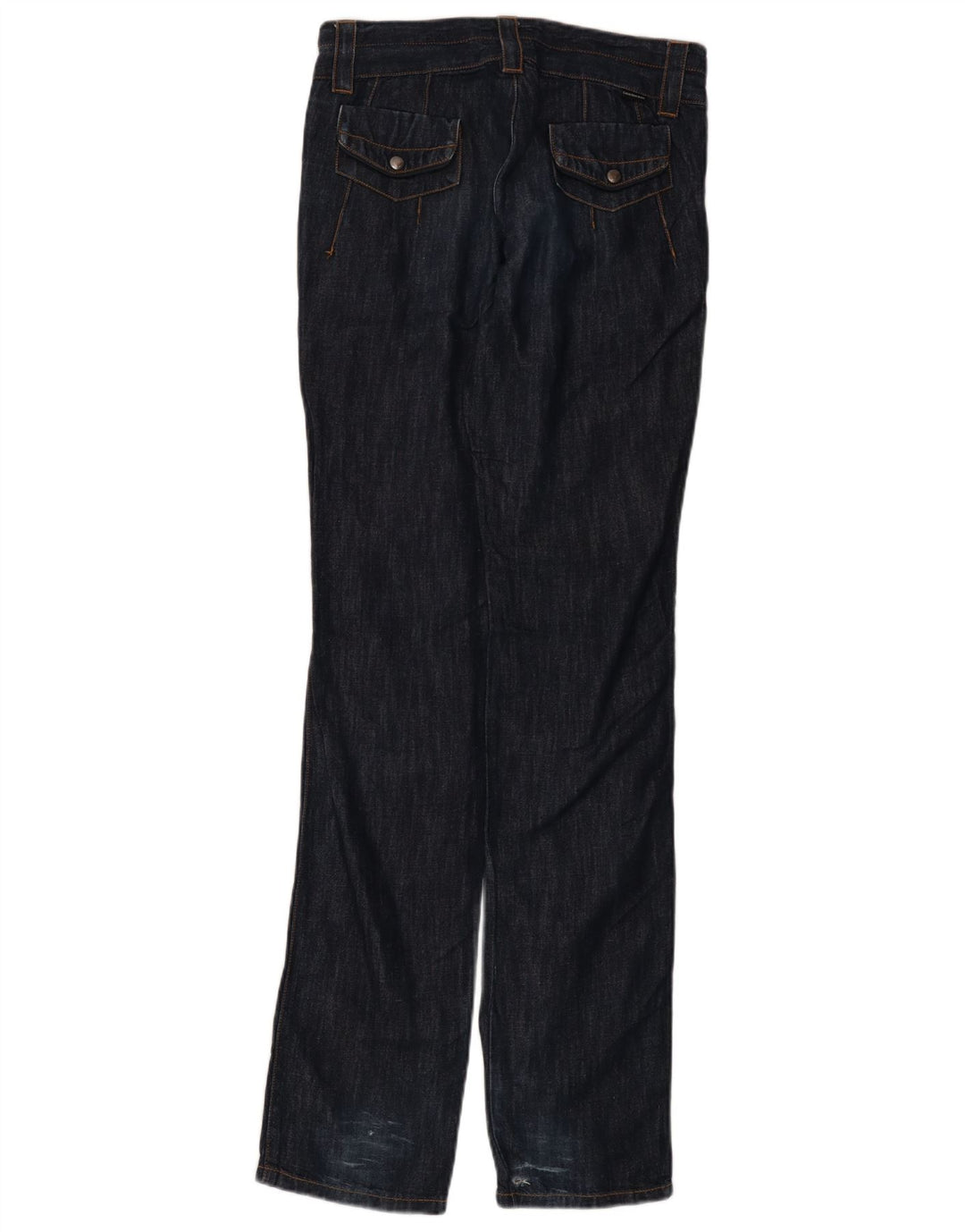 CALVIN KLEIN Damen Straight Jeans W27 L35 Marineblaue Baumwolle