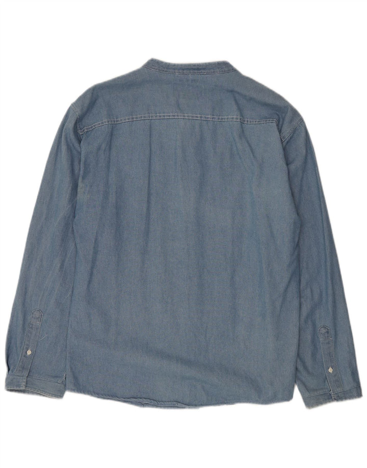 AMERICAN RAG Herren Jeanshemd 3XL Blaue Baumwolle