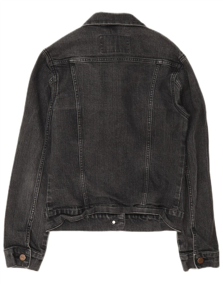 Wrangler Damen Jeansjacke UK 12 mittelgraue Baumwolle