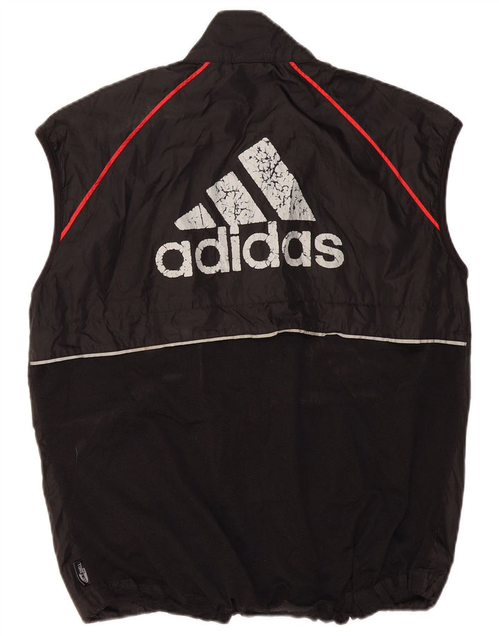 Adidas Herren Climashell Graphic Trainingsanzug Top Jacke Großes schwarzes Polyester