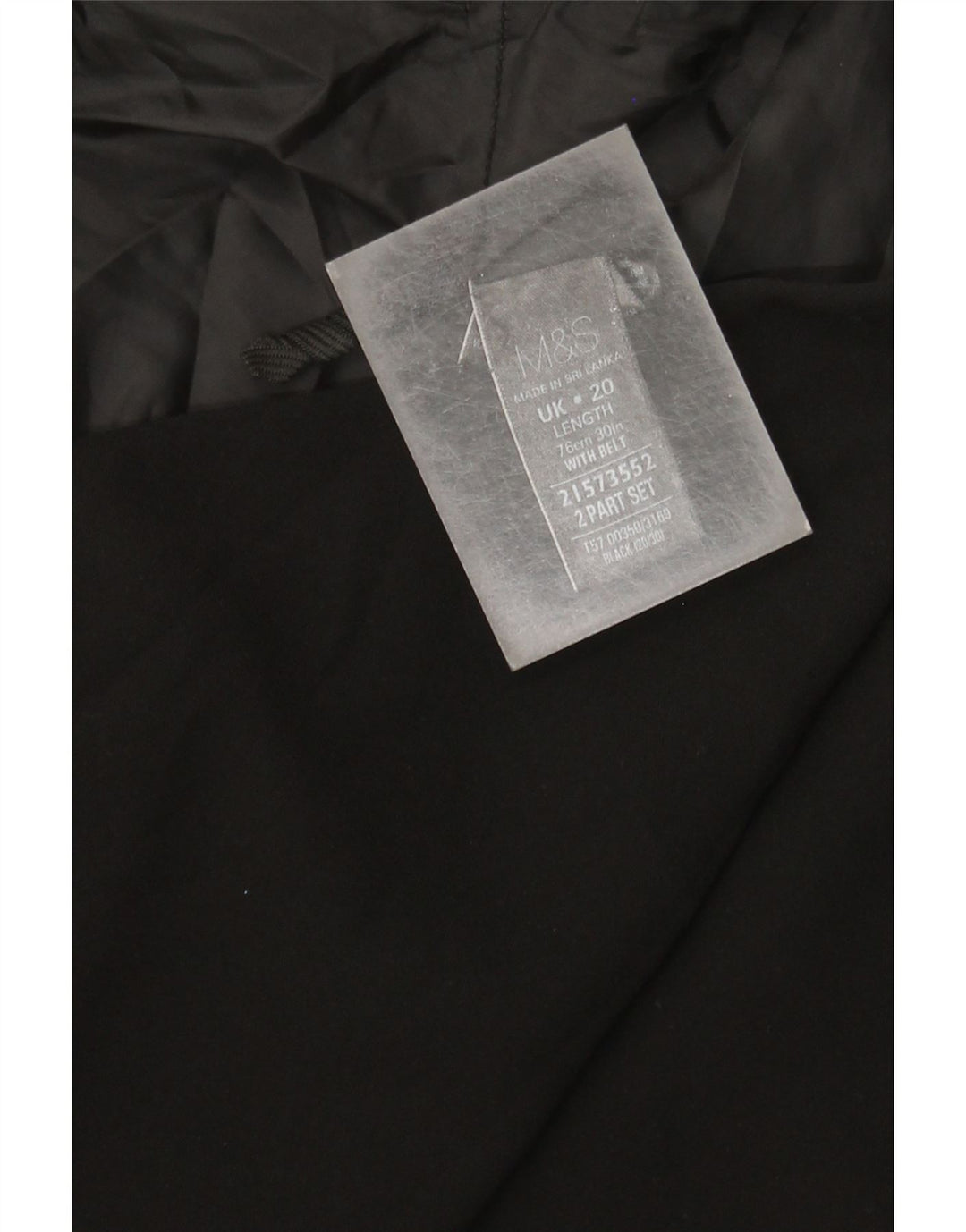 Marks & Spencer Damen A-Linienrock UK 20 2XL W40 Schwarz Polyester