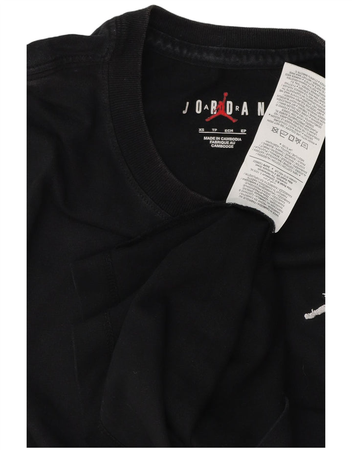 Jordan Herren T-Shirt Top XS Schwarz Baumwolle
