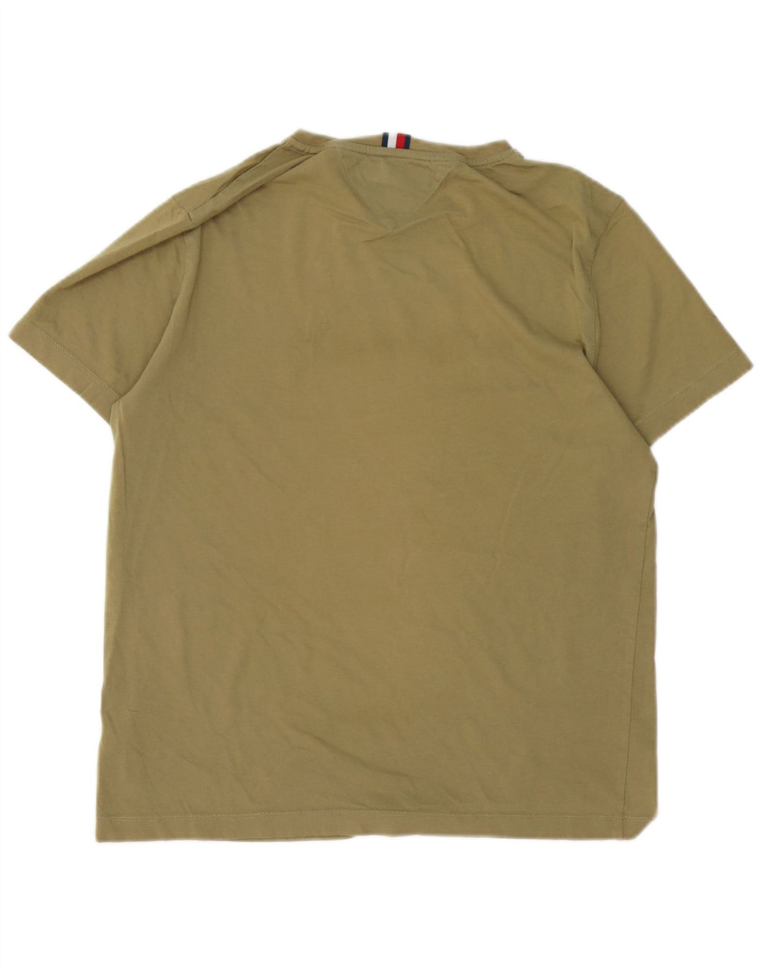 TOMMY HILFIGER Herren Grafik T-Shirt Top Medium Khaki Baumwolle