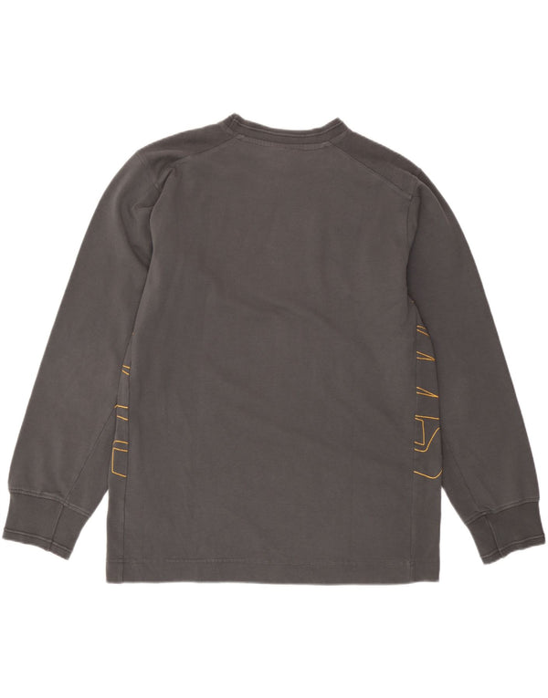 Nike Herren Grafik-Sweatshirt-Pullover UK 42/44 Große graue Baumwolle