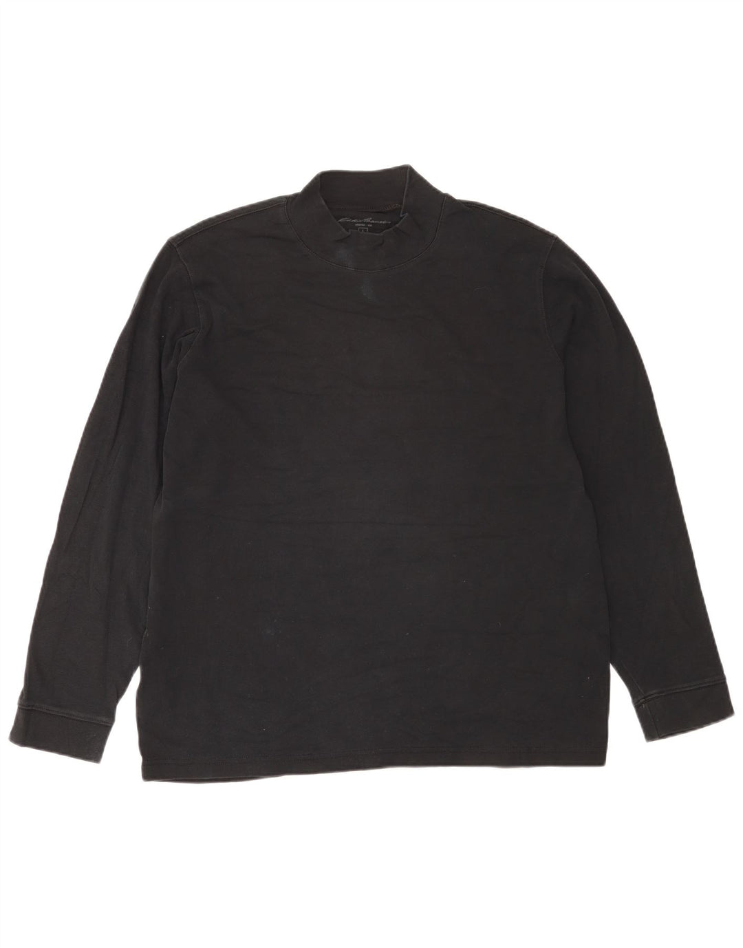 Eddie Bauer Herren-Top, langärmelig, groß, schwarze Baumwolle