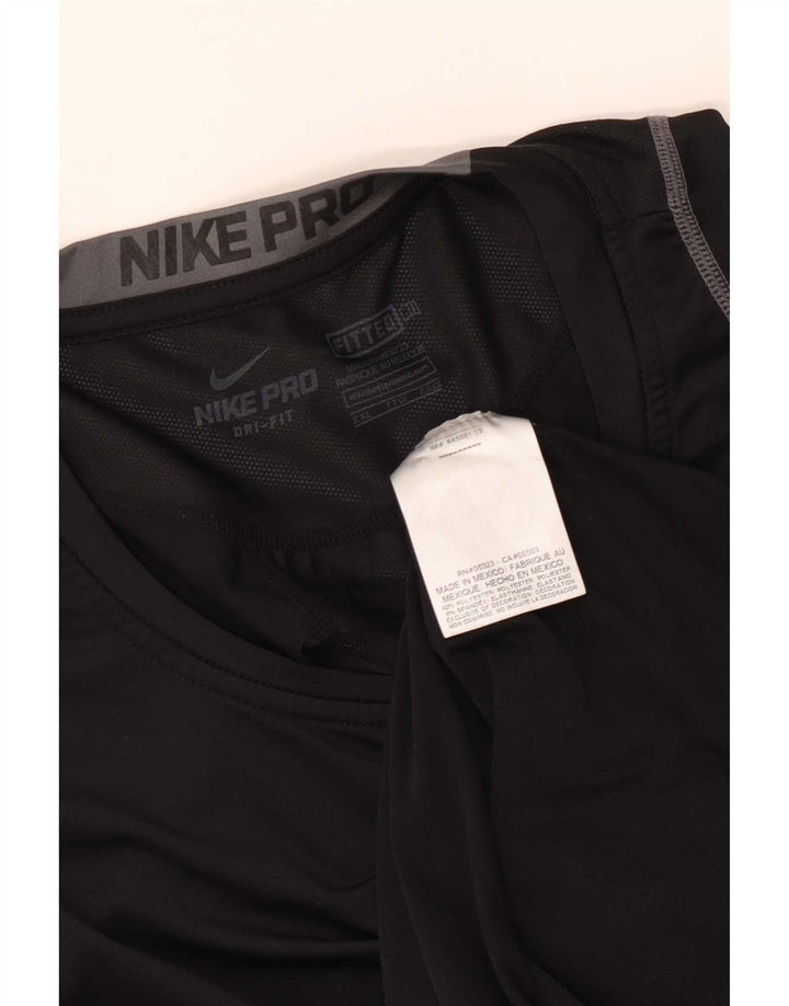 Nike Herren Dri Fit T-Shirt Top 2XL Schwarz Polyester
