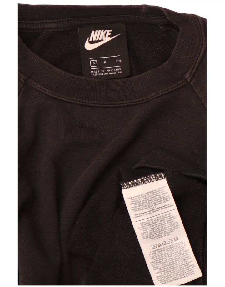 Nike Damen-Sweatshirt in Übergröße, Größe S, Schwarz, Baumwolle, UK 10