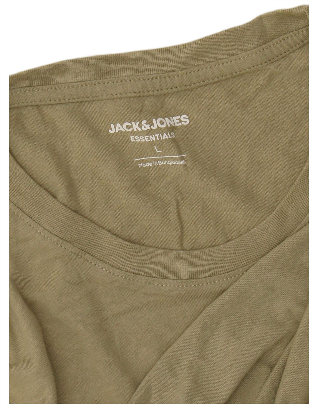 JACK & JONES Herren-T-Shirt mit Grafik, Größe L, Khaki