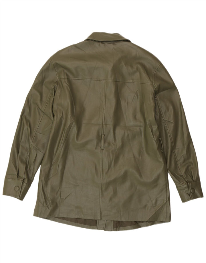 Marks & Spencer Damen Übergroße Utility-Jacke UK 10 Small Khaki