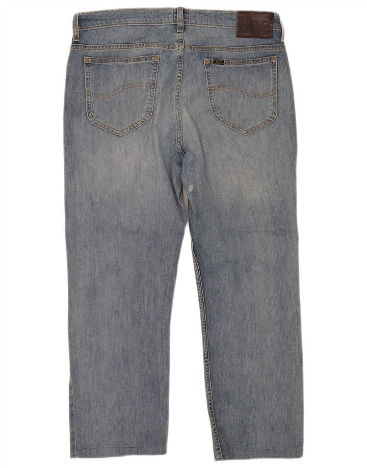 Lee Damen-Cropped-Jeans W32 L24 Blau