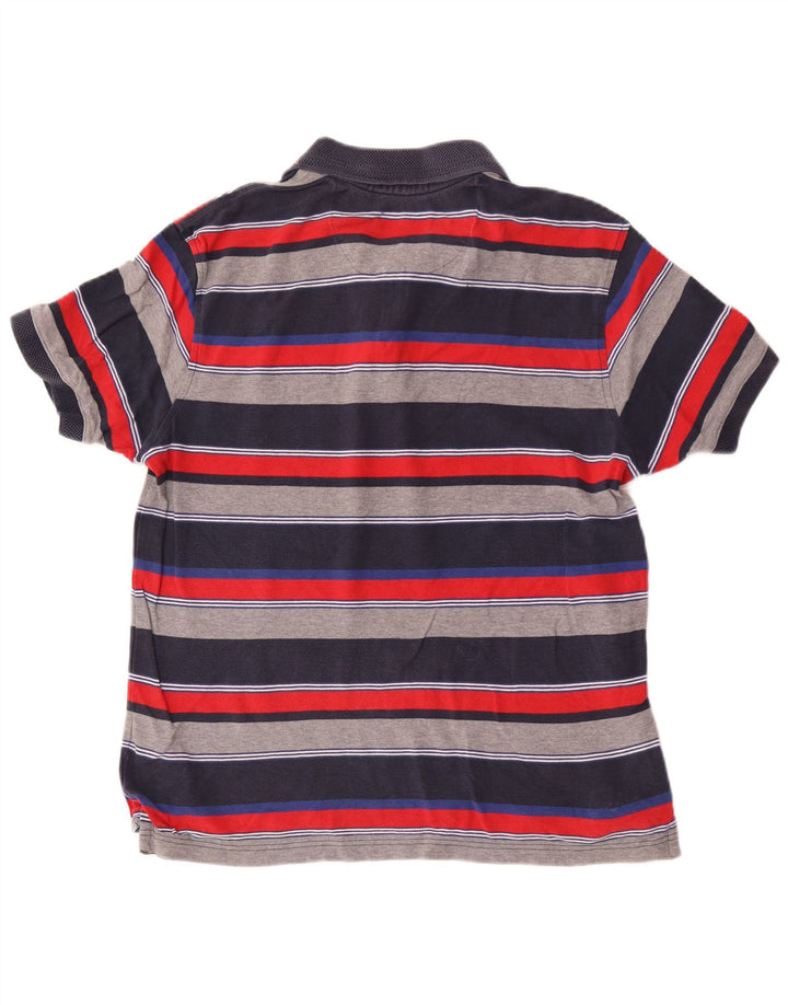 Marks & Spencer Herren Blue Harbor Poloshirt, klein, mehrfarbig gestreift