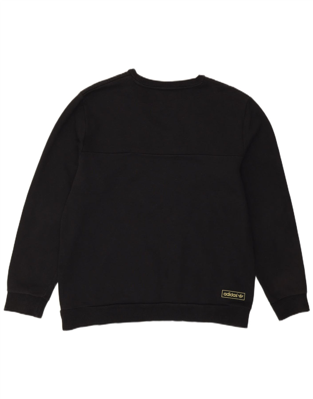 Adidas Herren Sweatshirt Pullover Large Schwarz Colourblock Baumwolle