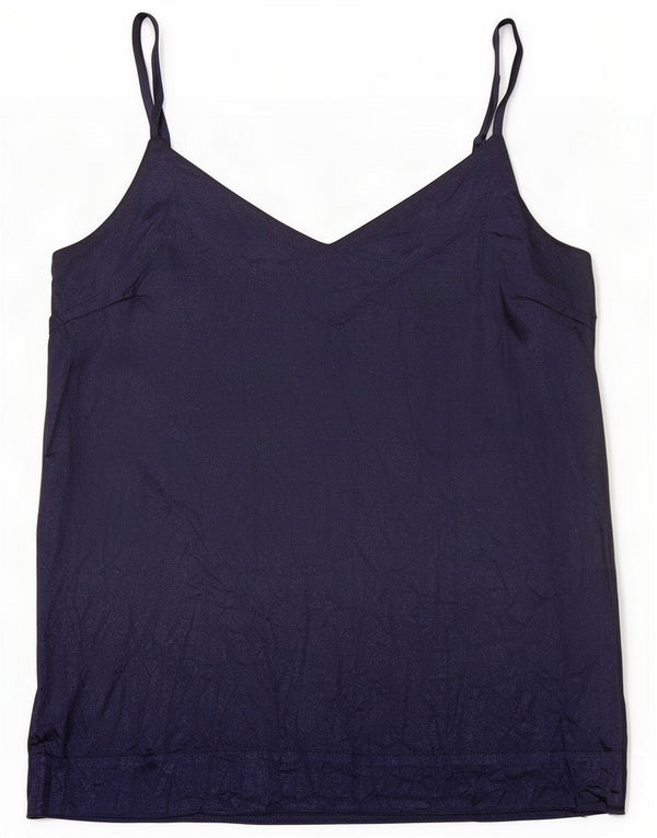 Warehouse Damen Cami Top UK 12 Medium Navy Blue