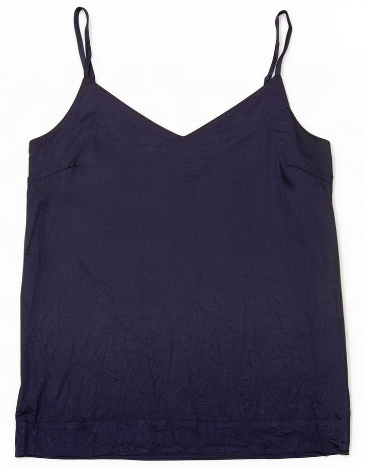 Warehouse Damen Cami Top UK 12 Medium Navy Blue