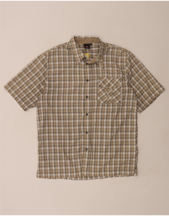 MC Kinley Herren Kurzarmhemd Medium Khaki Check Polyester