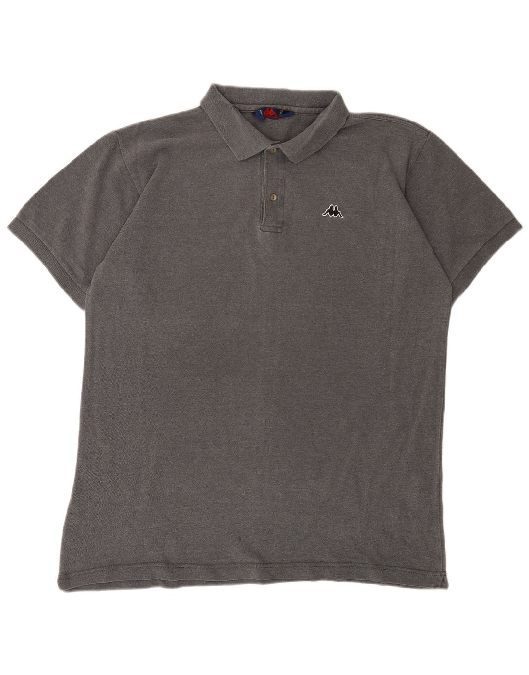 KAPPA Herren Poloshirt XL Grau Baumwolle