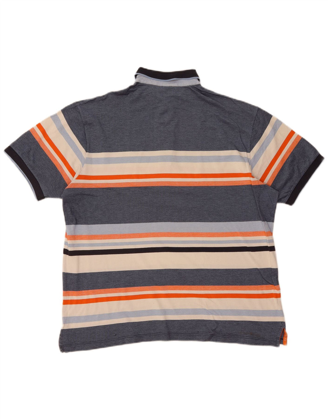 Lacoste Herren-Poloshirt, Größe 6 XL, blauer Farbblock