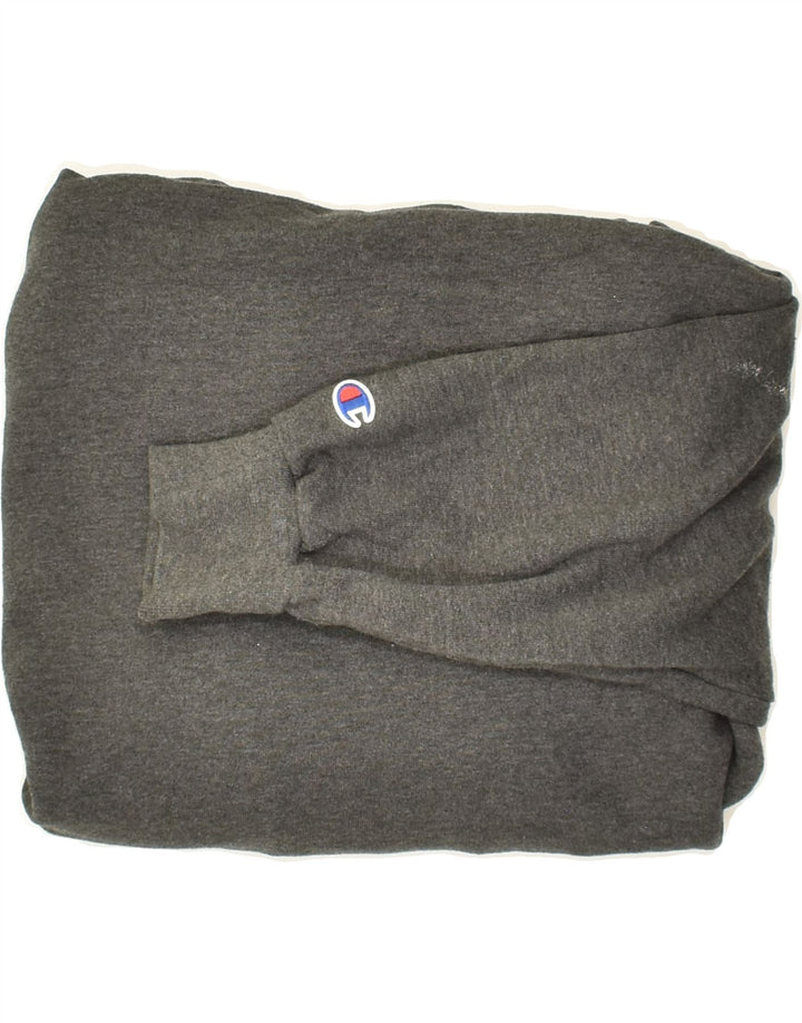CHAMPION Mens Graphic Hoodie Jumper Medium Grey Cotton Vintage Champion and Second-Hand Champion from Messina Hembry 