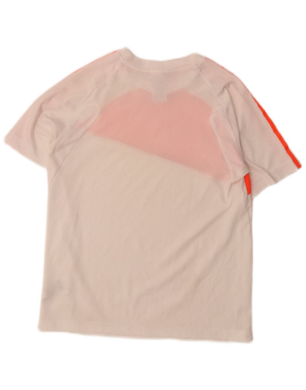 Adidas T-Shirt mit Grafik für Jungen, 13–14 Jahre, weißes Colourblock-Polyester