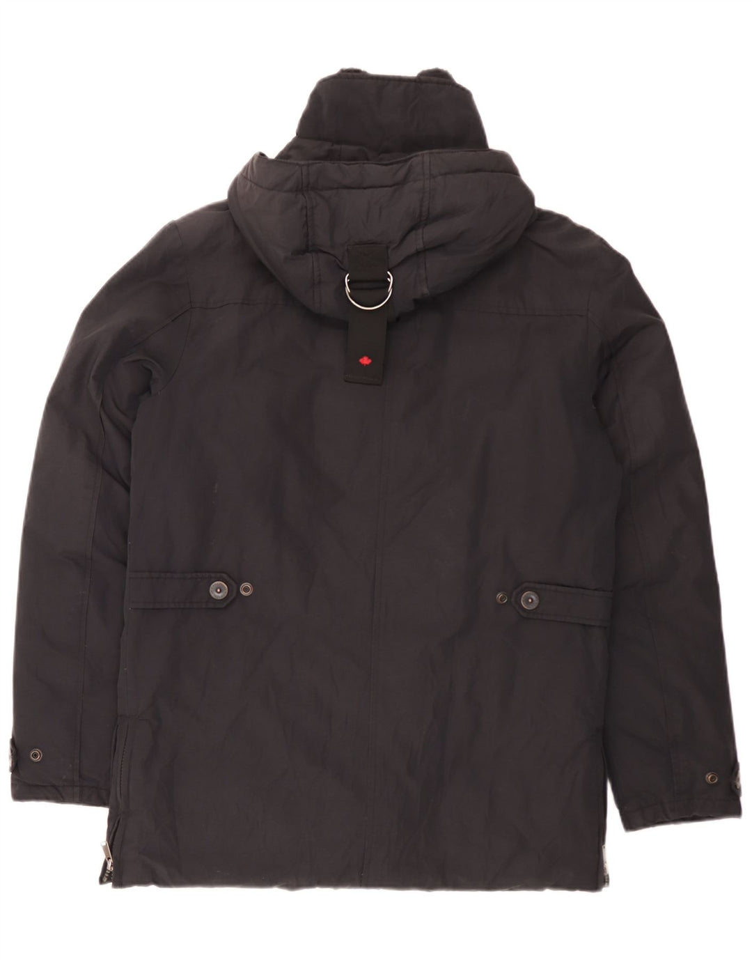 Canadiens Herren-Jacke mit Kapuze, gepolstert, Größe 48, mittelschwarz, Baumwolle