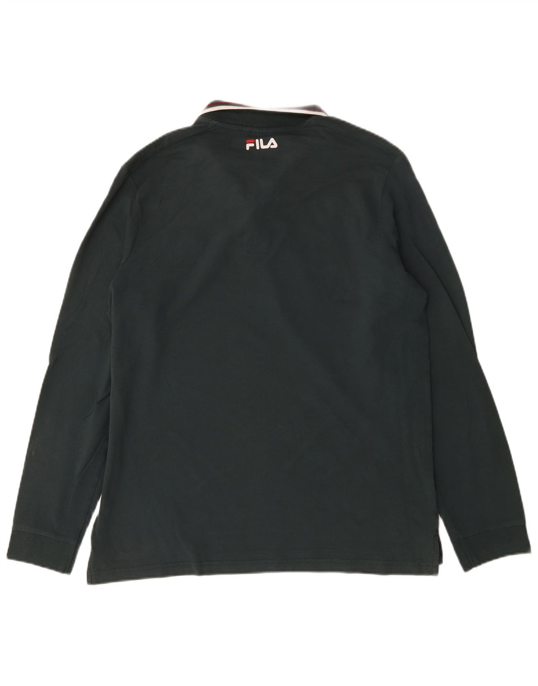 Fila Herren Langarm-Poloshirt XL Schwarz