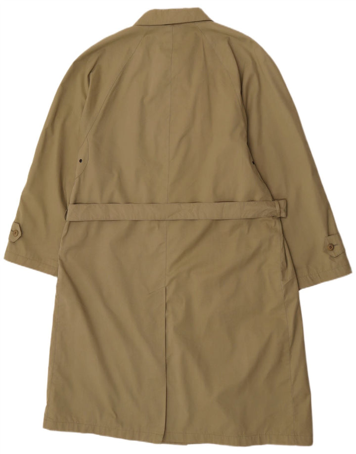 Pal Zileri Herrenmantel IT 48 Medium Khaki Baumwolle