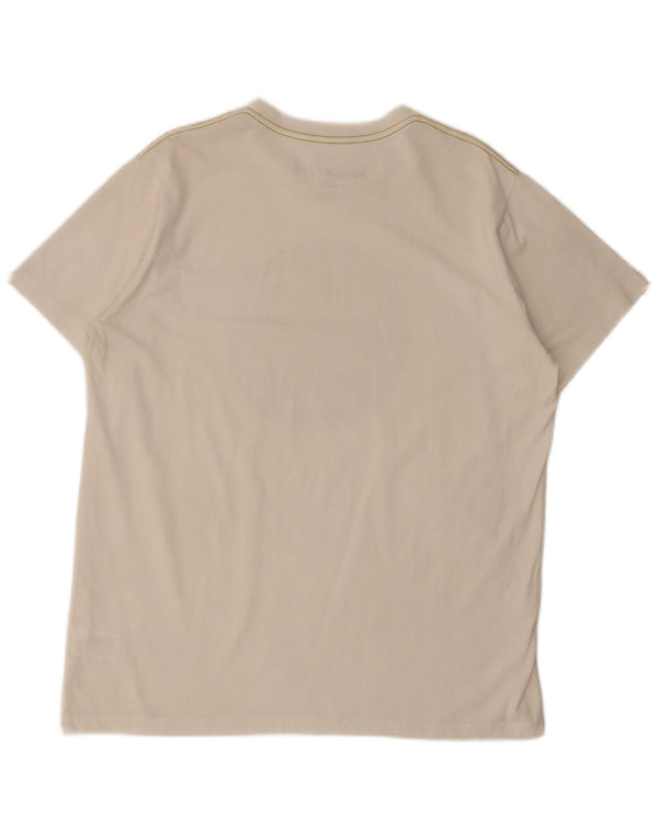 Weird Fish Herren-T-Shirt mit Grafik, XL, weiße Baumwolle