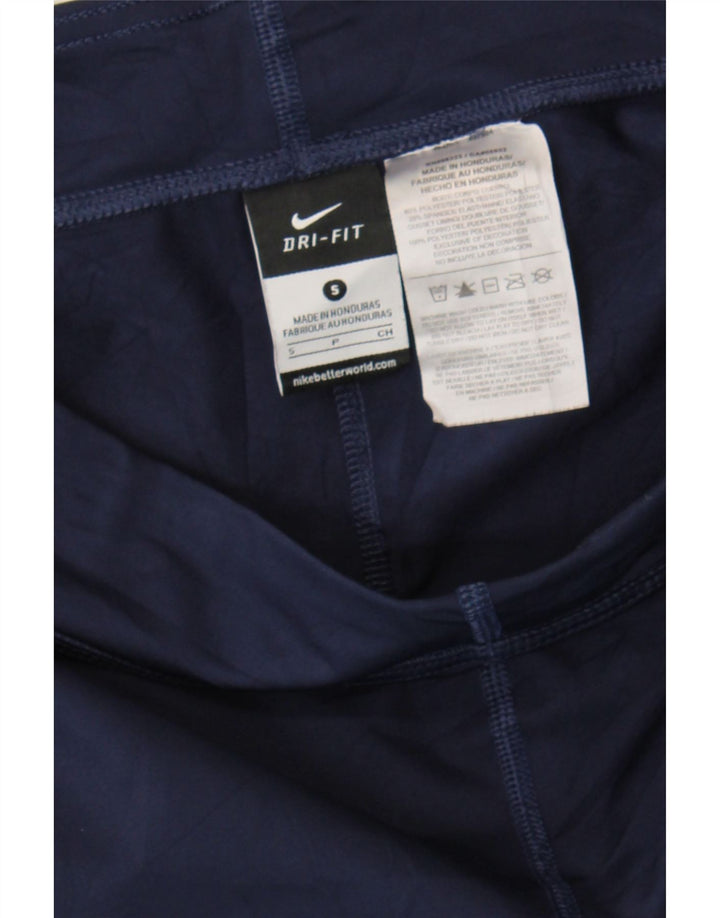 NIKE Mens Dri Fit Swimming Shorts Small  Navy Blue Polyester Vintage Nike and Second-Hand Nike from Messina Hembry 