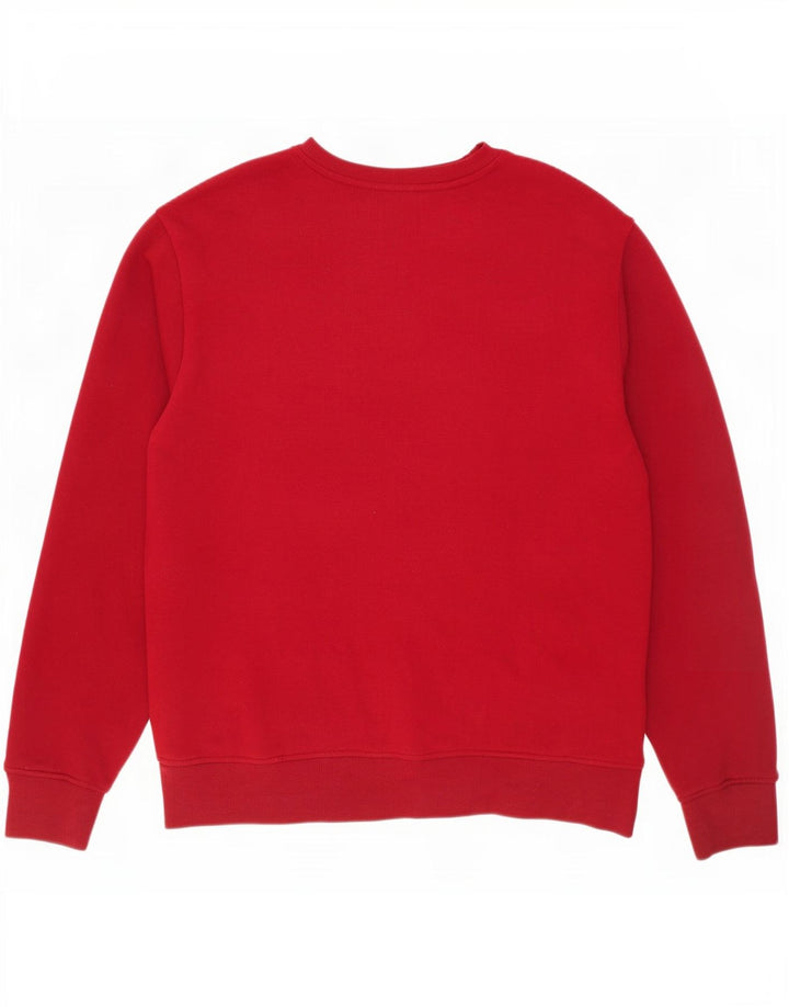 Reebok Herren Grafik-Sweatshirt-Pullover, groß, rote Baumwolle