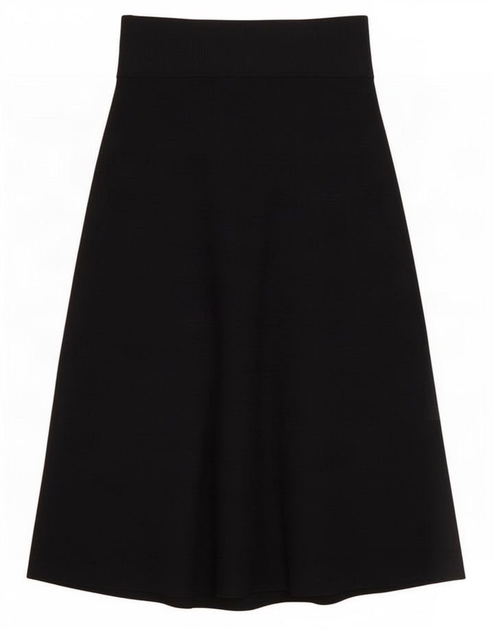 Cos Damen-Strick-Maxirock, Größe S, Größe W27, marineblaue Wolle