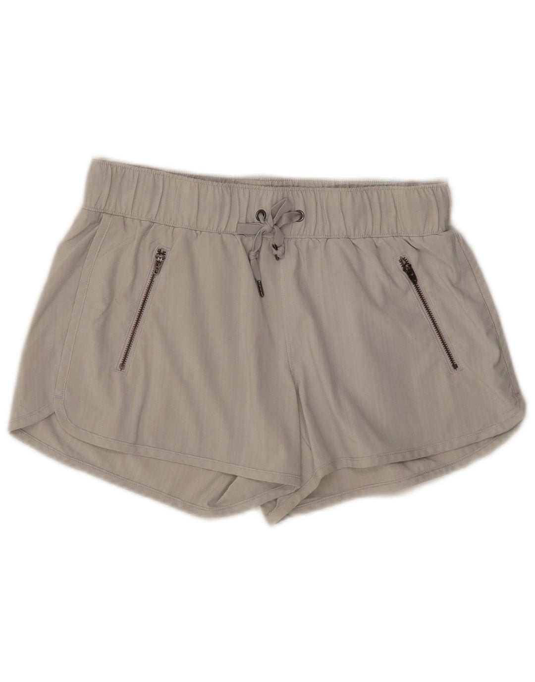 ATHLETA Damen Sportshorts UK 10 Small Graues Nadelstreifen-Polyester