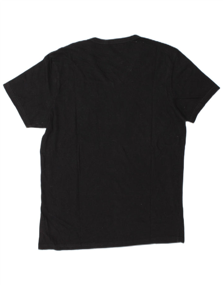 Guess Herren-T-Shirt mit Grafik, mittelschwarz, Baumwolle