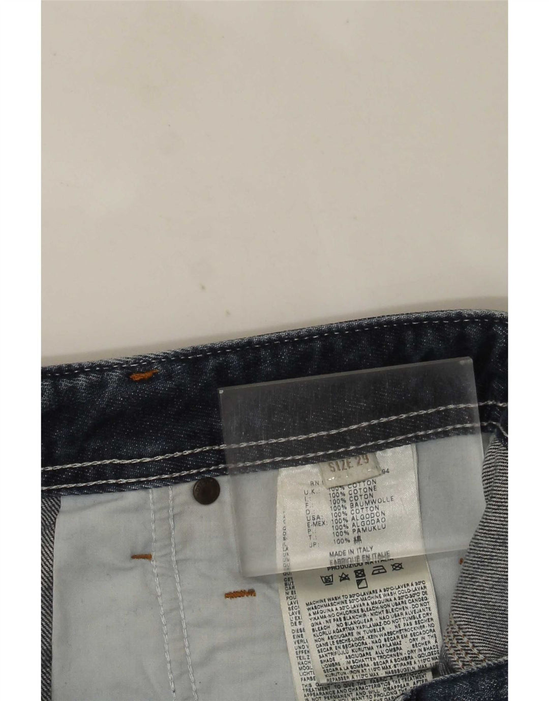 Diesel Herren Distressed Denim Shorts W29 Small Blaue Baumwolle