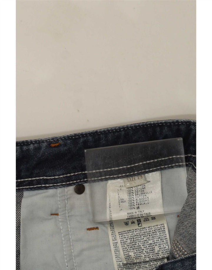Diesel Herren Distressed Denim Shorts W29 Small Blaue Baumwolle