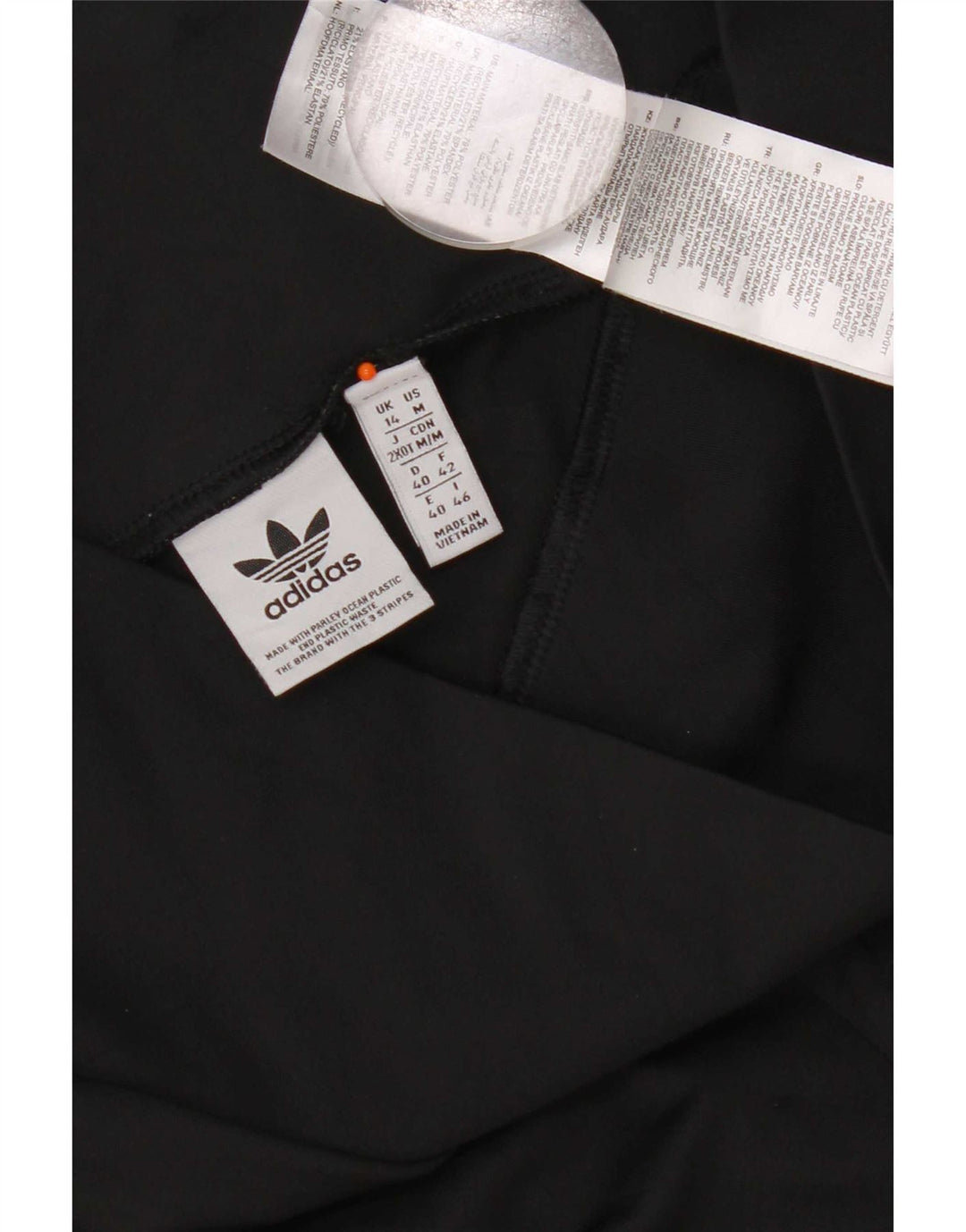 Adidas Damen Sportshorts UK 14 Large Schwarz Polyester