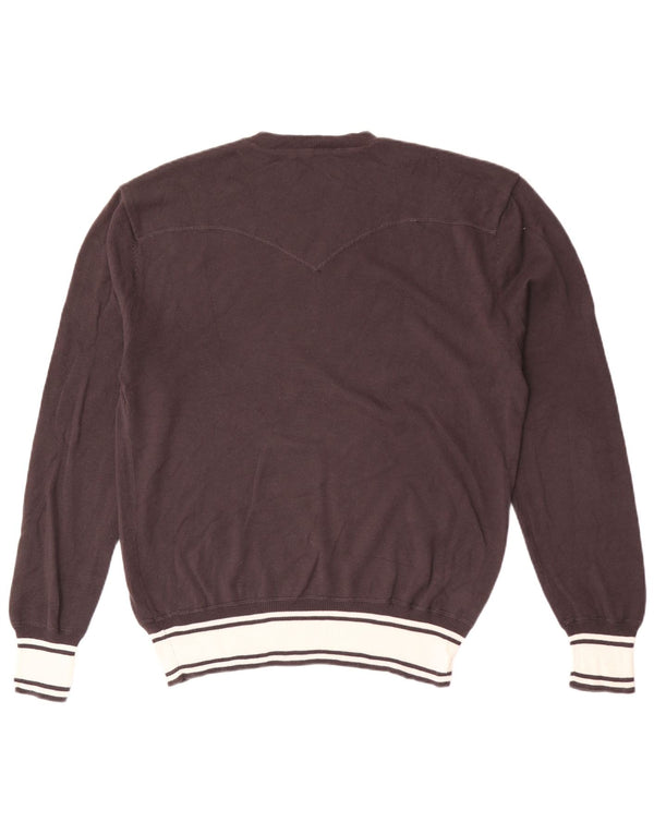 Levi's Herren-Pullover mit Rundhalsausschnitt, XL, braune Baumwolle