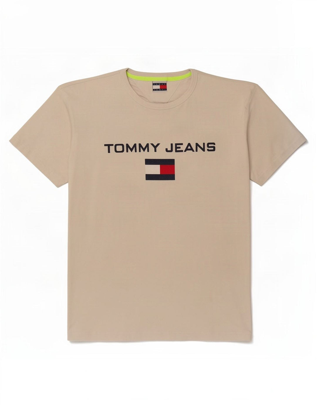 Tommy Hilfiger Herren-T-Shirt mit Grafik, mittelbeige Baumwolle