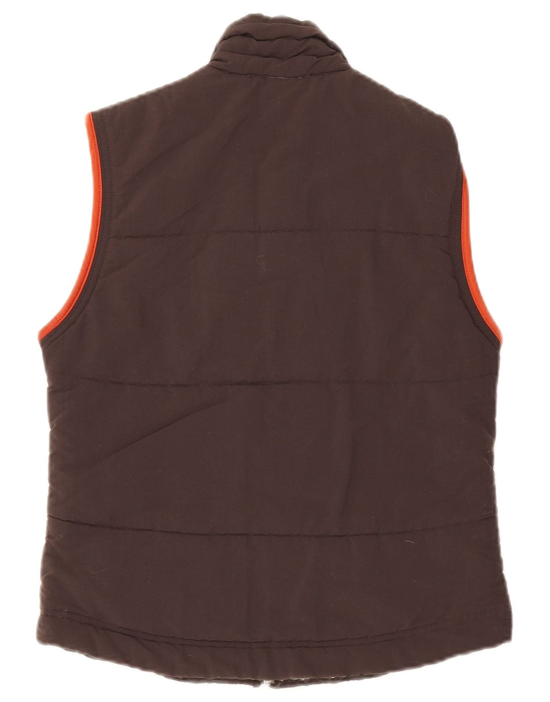 Adidas Damen Wattierte Weste UK 10 Small Braun Polyamid