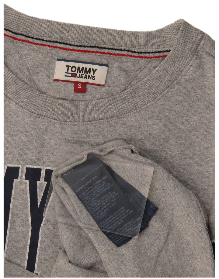 Tommy Hilfiger Herren-T-Shirt mit Grafik, Größe S, Grau, Baumwolle