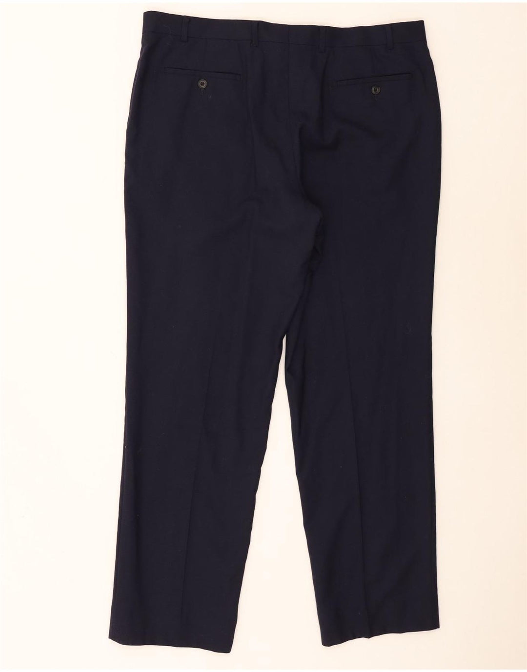 Marks & Spencer Herren-Anzughose mit normaler Passform, W38 L31, marineblaue Wolle