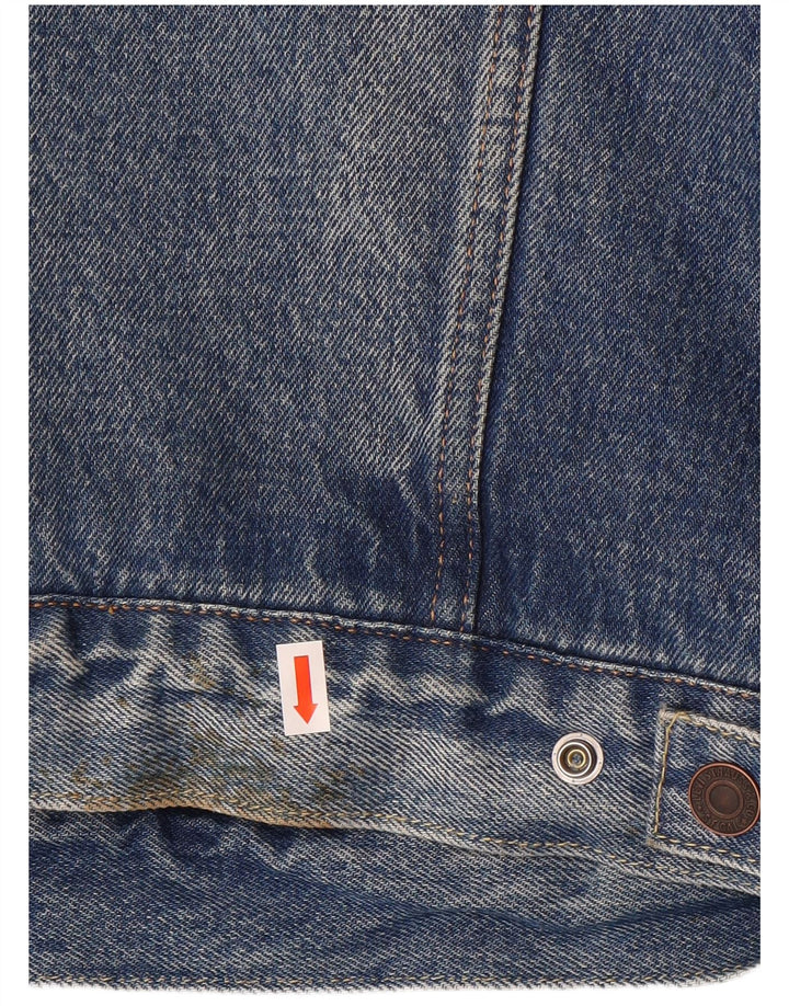 Levi's Herren-Denim-Sherpa-Jacke, UK 40, große blaue Baumwolle