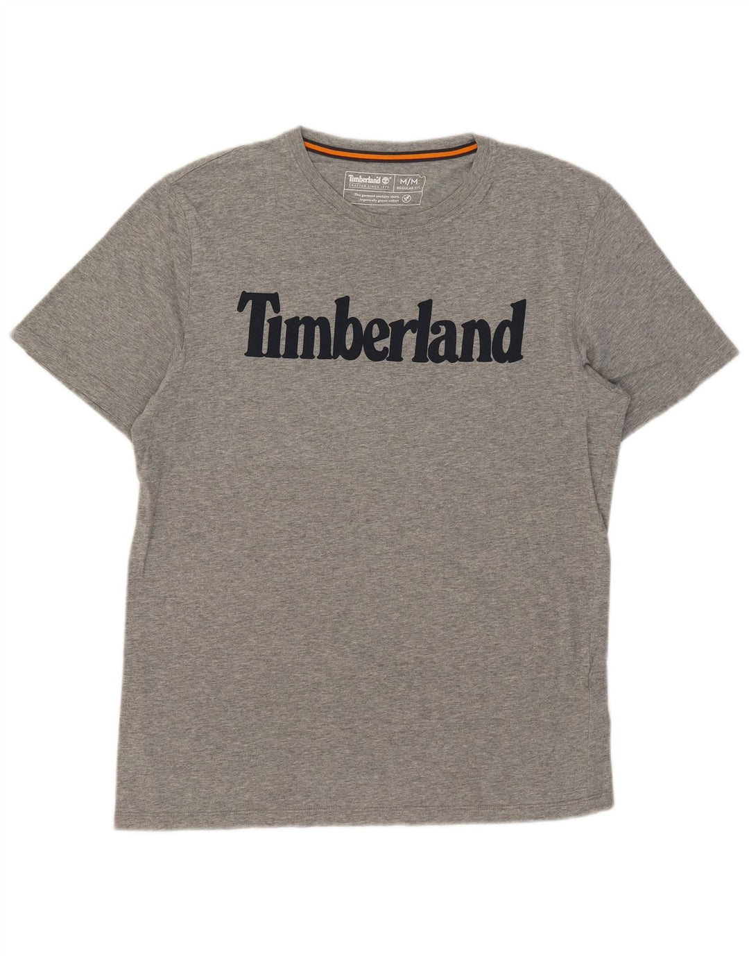 Timberland Herren-T-Shirt mit normaler Passform, mittelgrauer Baumwolle