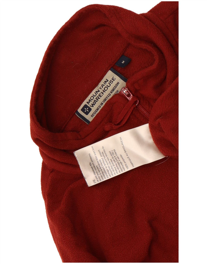 Mountain Warehouse Herren-Fleecepullover mit Reißverschluss am Kragen, UK 12, Mittelbraun