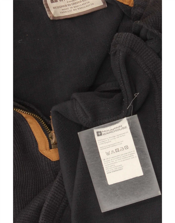 Mountain Warehouse Herren-Sweatshirt mit Reißverschluss am Hals, groß, aus marineblauer Baumwolle
