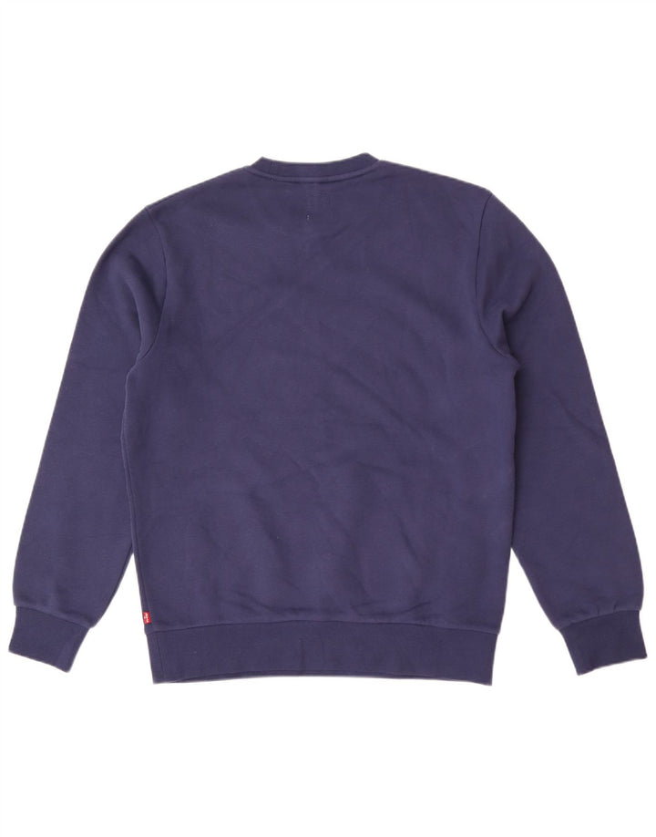 Levi's Herren-Sweatshirt mit grafischer Standard-Passform, Größe S, Marineblau, klassisch